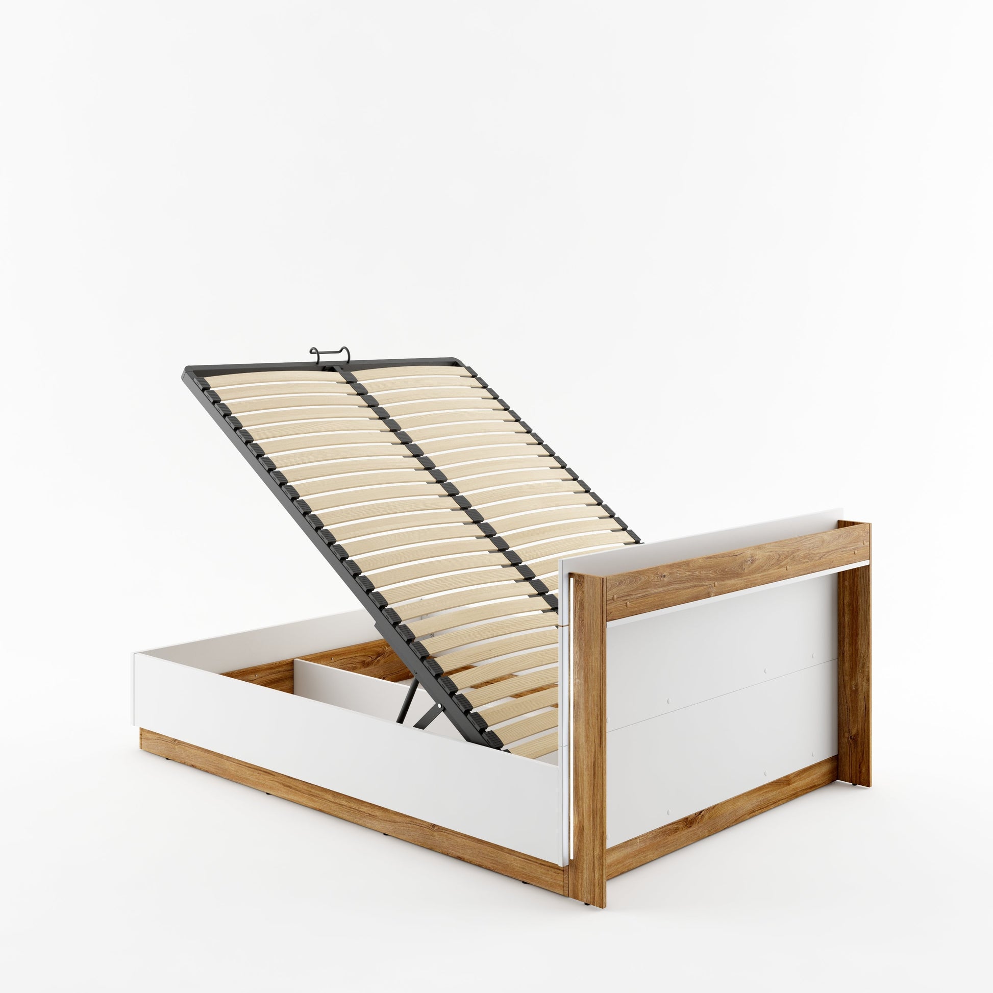Dentro DT-02 Bed with Storage and LED 140cm-Ottoman Bed