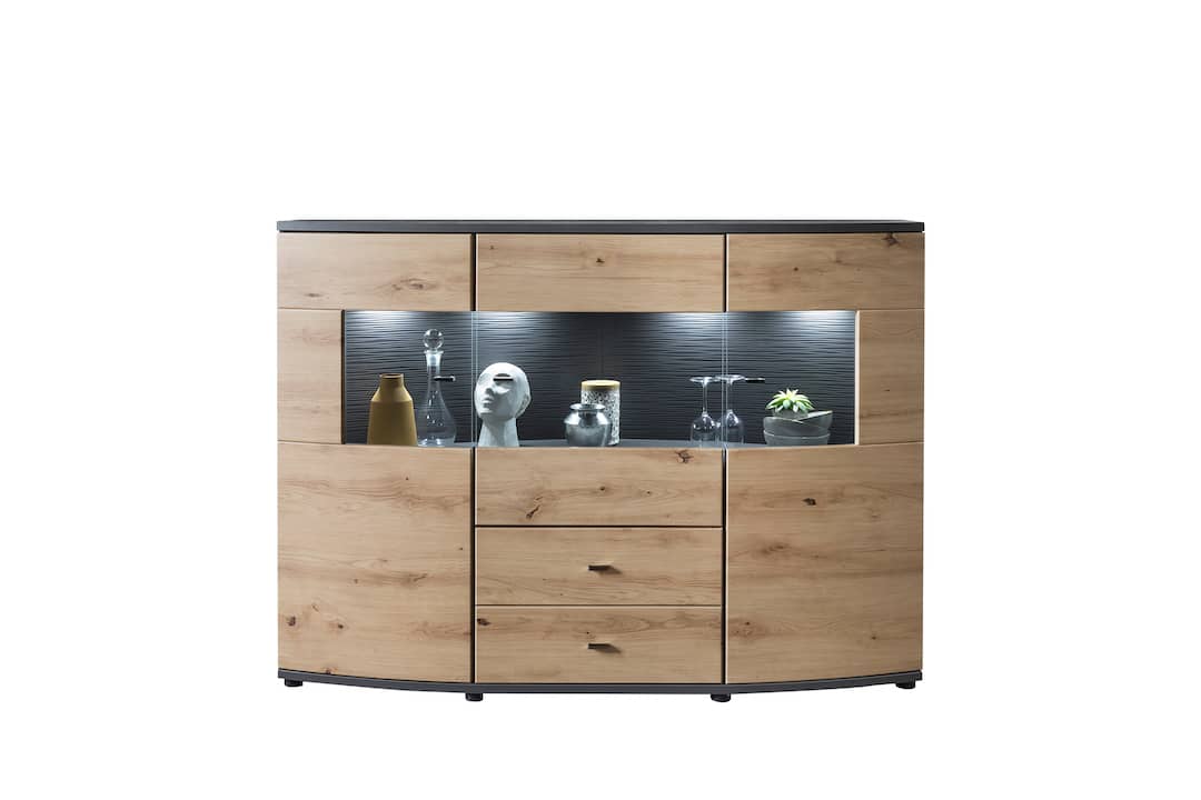 Dera 81 Sideboard Display Cabinet 160cm - £493.2 - Living Room Display Cabinet 