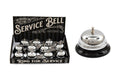 Desk Service Bell, Black & Silver-Ornaments