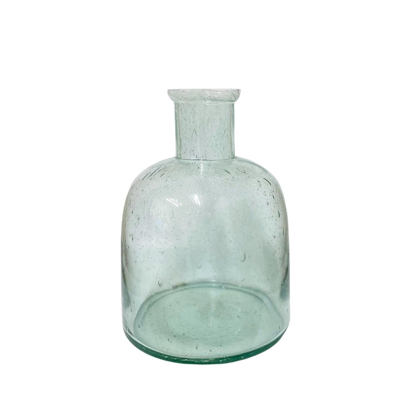 Domed Green Bubble Vase 20cm-Vases