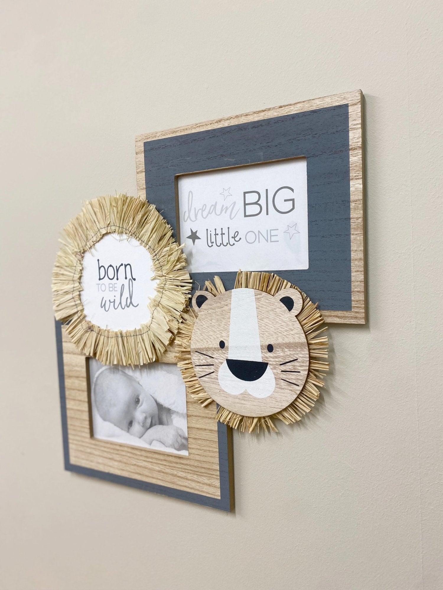 Double Lion Photograph Frame-New Baby