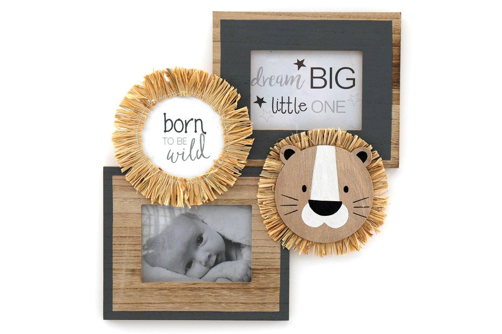Double Lion Photograph Frame-New Baby