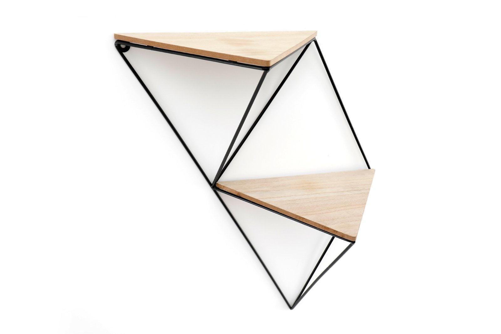 Double Triangular Shelf 47cm-Wall Hanging Shelving