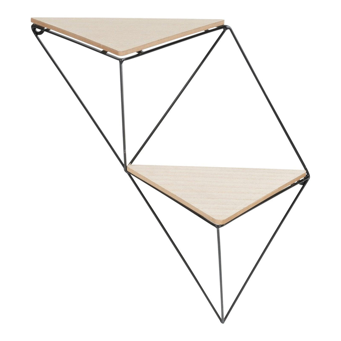 Double Triangular Shelf 47cm - £34.99 - Wall Hanging Shelving 