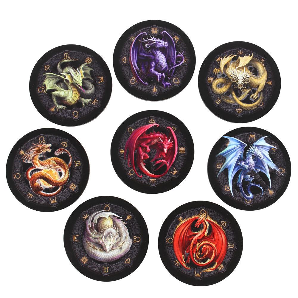 Dragons of the Sabbats Coaster Set by Anne Stokes - £19.99 - Tableware 