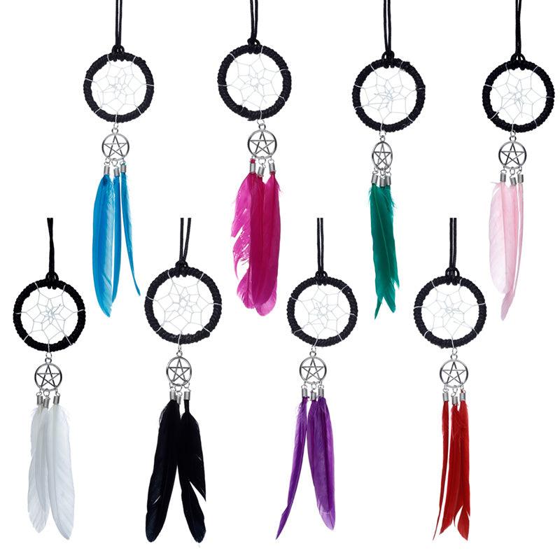 Dreamcatcher - Bright Mini Feather with Charm - £7.0 - 