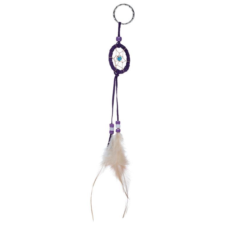 Dreamcatcher Keyring - Mini Feathers with Beads-