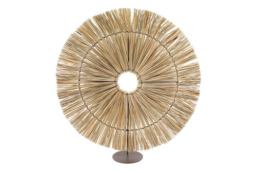 Dried Sun Grass On Stand Decoration 54cm-Ornaments