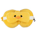 Duck Relaxeazzz Plush Round Travel Pillow & Eye Mask Set-Travel Pillow Eye Mask Set