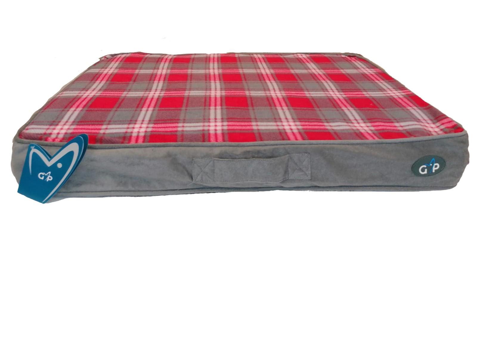 Essence Lounger Red Check Dog Beds 