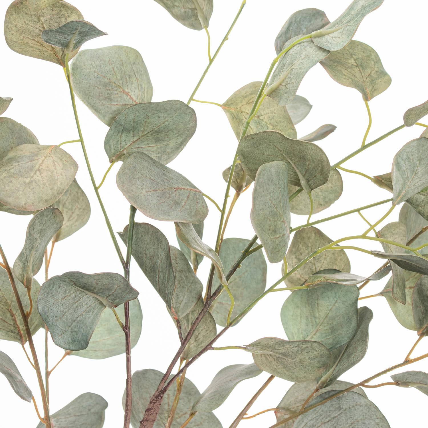 Eucalyptus Tree In Metallic Pot-Artificial Flowers