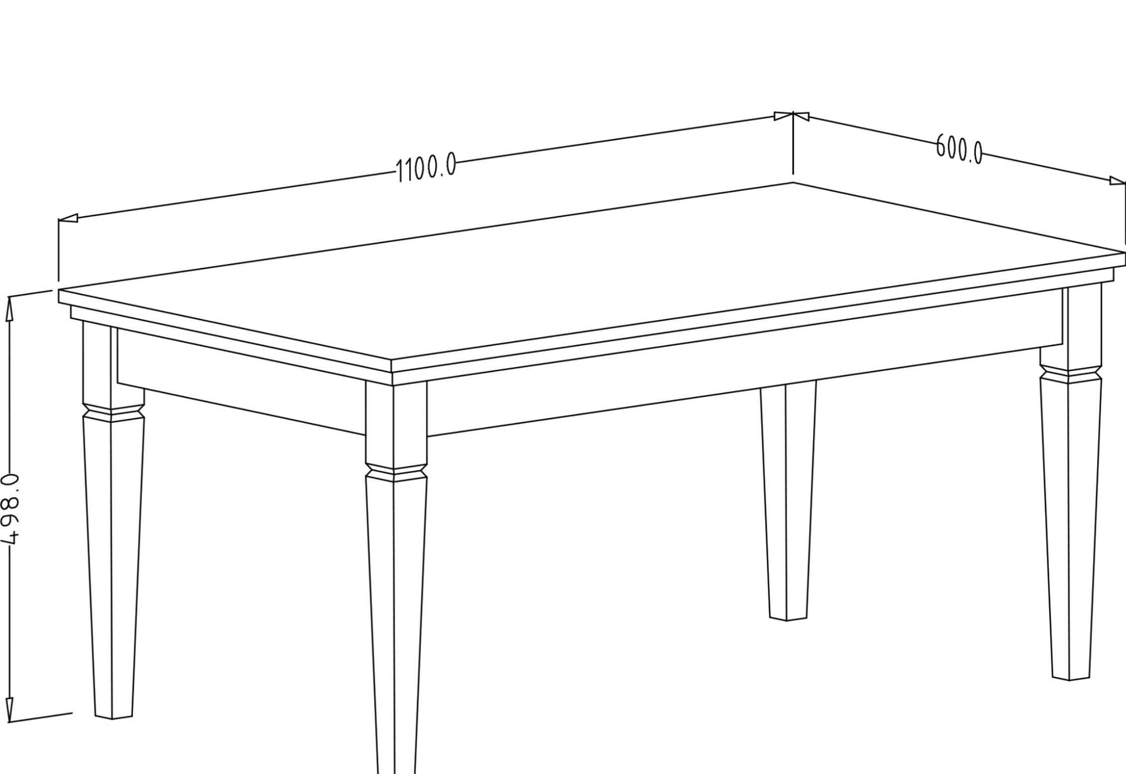 Evora 99 Coffee Table-Living Coffee Table