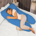 Extra Pregnancy Pillowcase Cover Only Blue U Pillowcase 