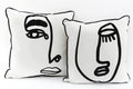 Face Print Scatter Cushions-Throw Pillows