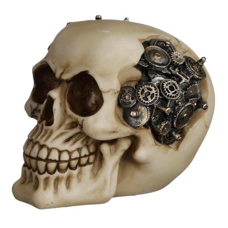 Fantasy Steampunk Skull Ornament - Cogs and Gears - £16.49 - 