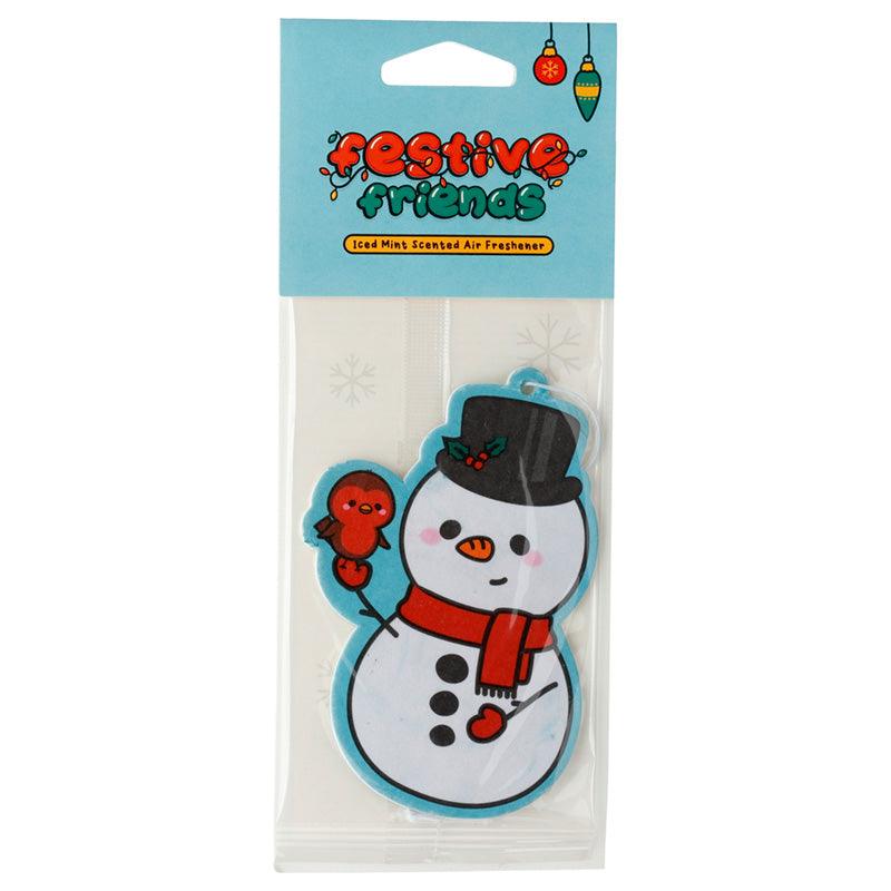 Festive Friends Mint Scented Christmas Snowman Air Freshener - £5.0 - 