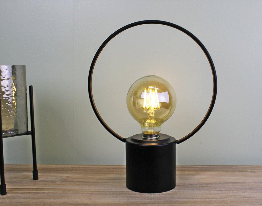 Free Standing Round Wire Lamp - £28.99 - LED Lighting 
