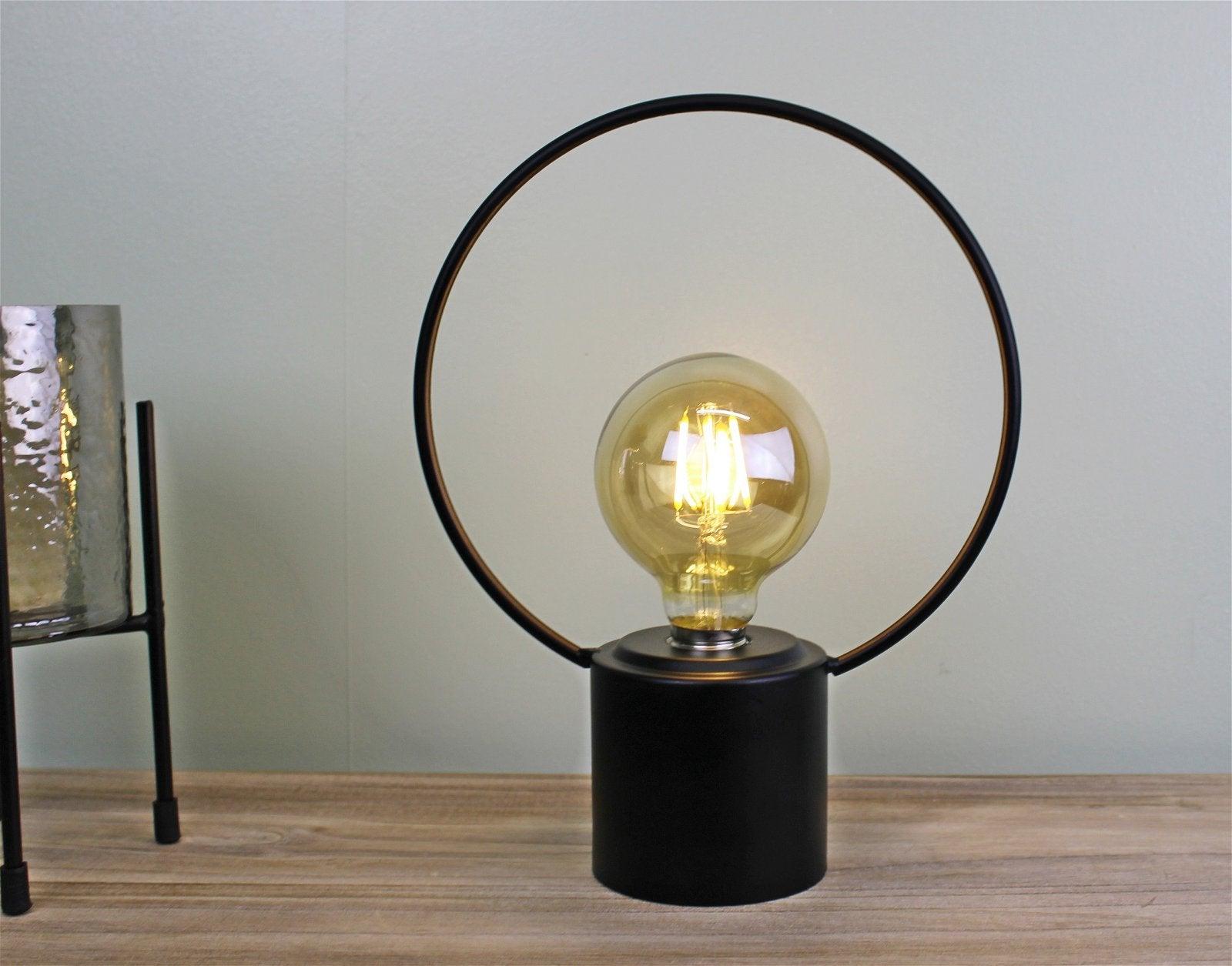 Free Standing Round Wire Lamp-LED Lighting