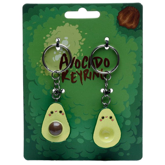 Fun Collectable Set of 2 Avocado Keyrings-