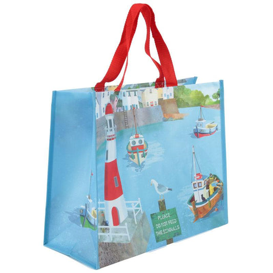 Fun Seaside Design Durable Reusable Shopping Bag-