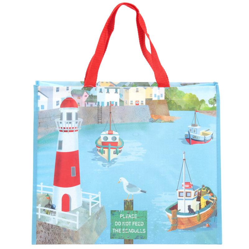 Fun Seaside Design Durable Reusable Shopping Bag-