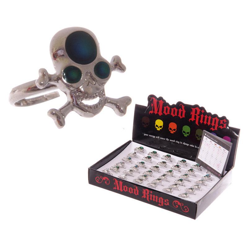Fun Skull and Cross Bone Mood Rings - £6.0 - 