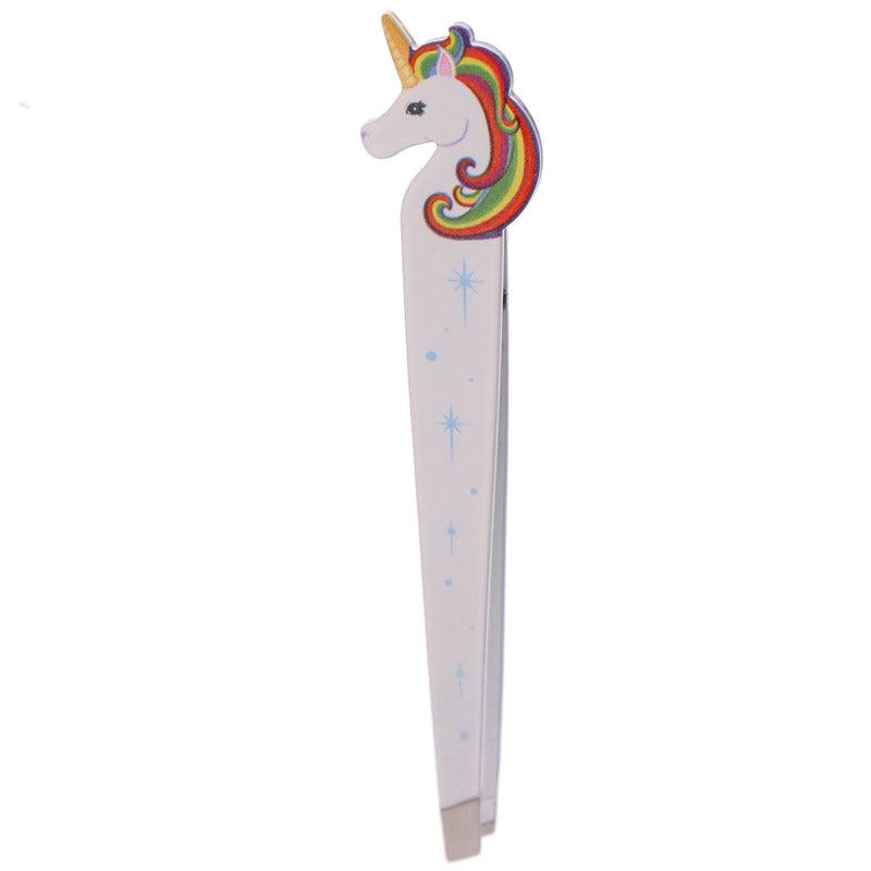 Fun Unicorn Rainbow Design Metal Tweezers-