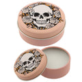 Funky Lip Balm in a Tin - Skulls and Roses Design-