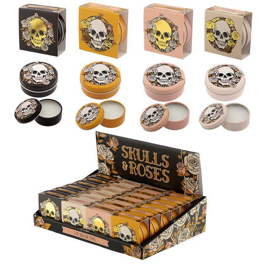 Funky Lip Balm in a Tin - Skulls and Roses Design - £7.0 - 