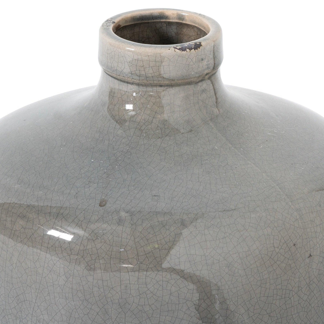 Garda Grey Glazed Chive Vase - £64.95 - Gifts & Accessories > Vases > Ornaments 