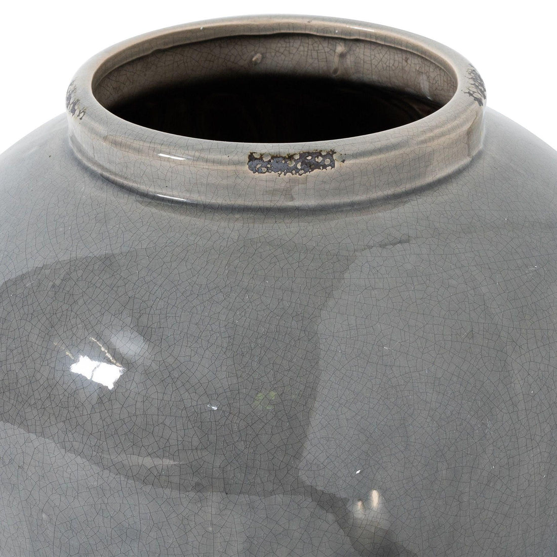 Garda Grey Glazed Juniper Vase - £179.95 - Gifts & Accessories > Vases > Ornaments 