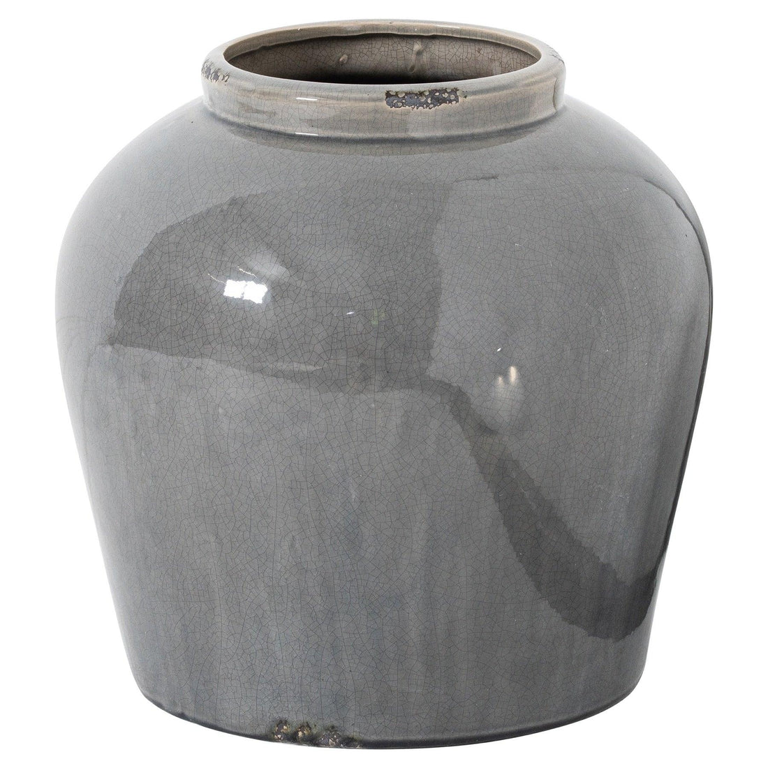 Garda Grey Glazed Juniper Vase - £179.95 - Gifts & Accessories > Vases > Ornaments 
