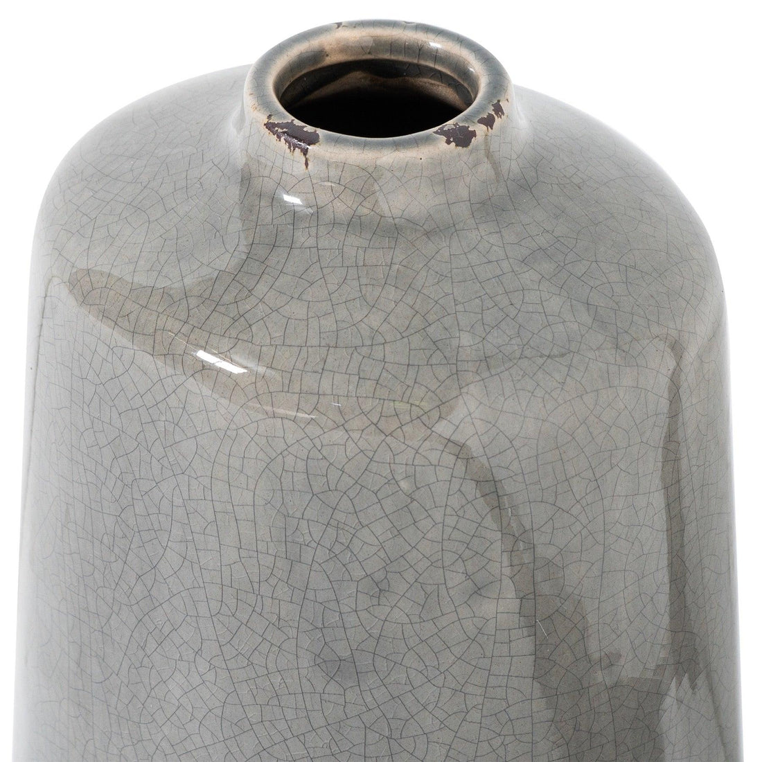 Garda Grey Glazed Liv Vase - £46.95 - Gifts & Accessories > Vases > Ornaments 