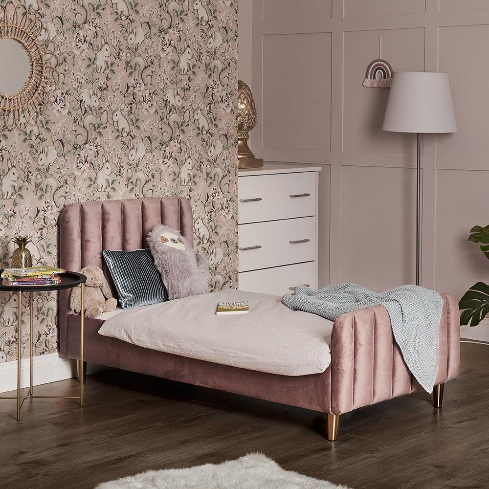 Gatsby Toddler Bed – Velvet Pink - Obaby