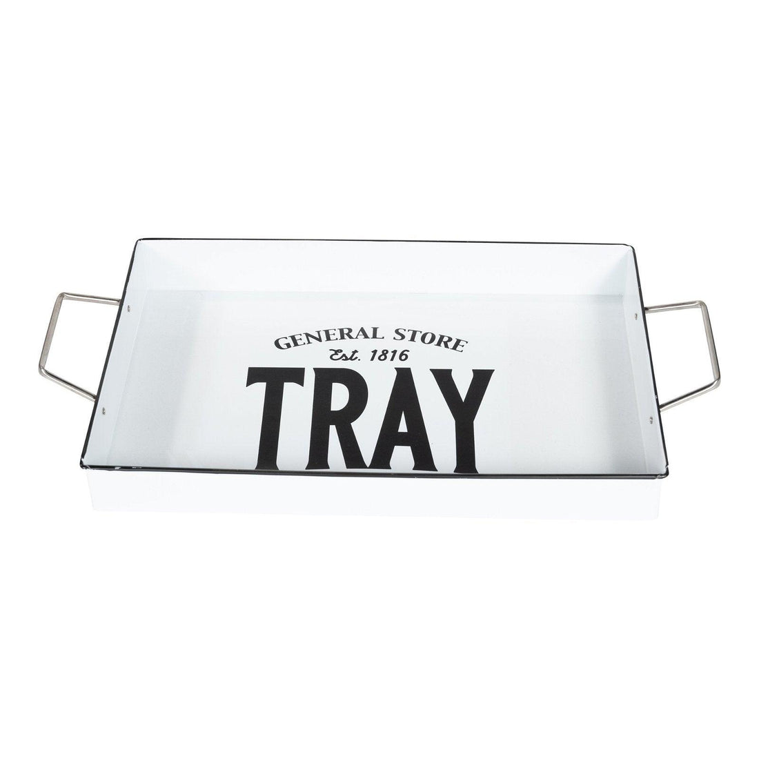 General Store Metal Serving Tray 51x27cm - £27.99 - Trays & Chopping Boards 