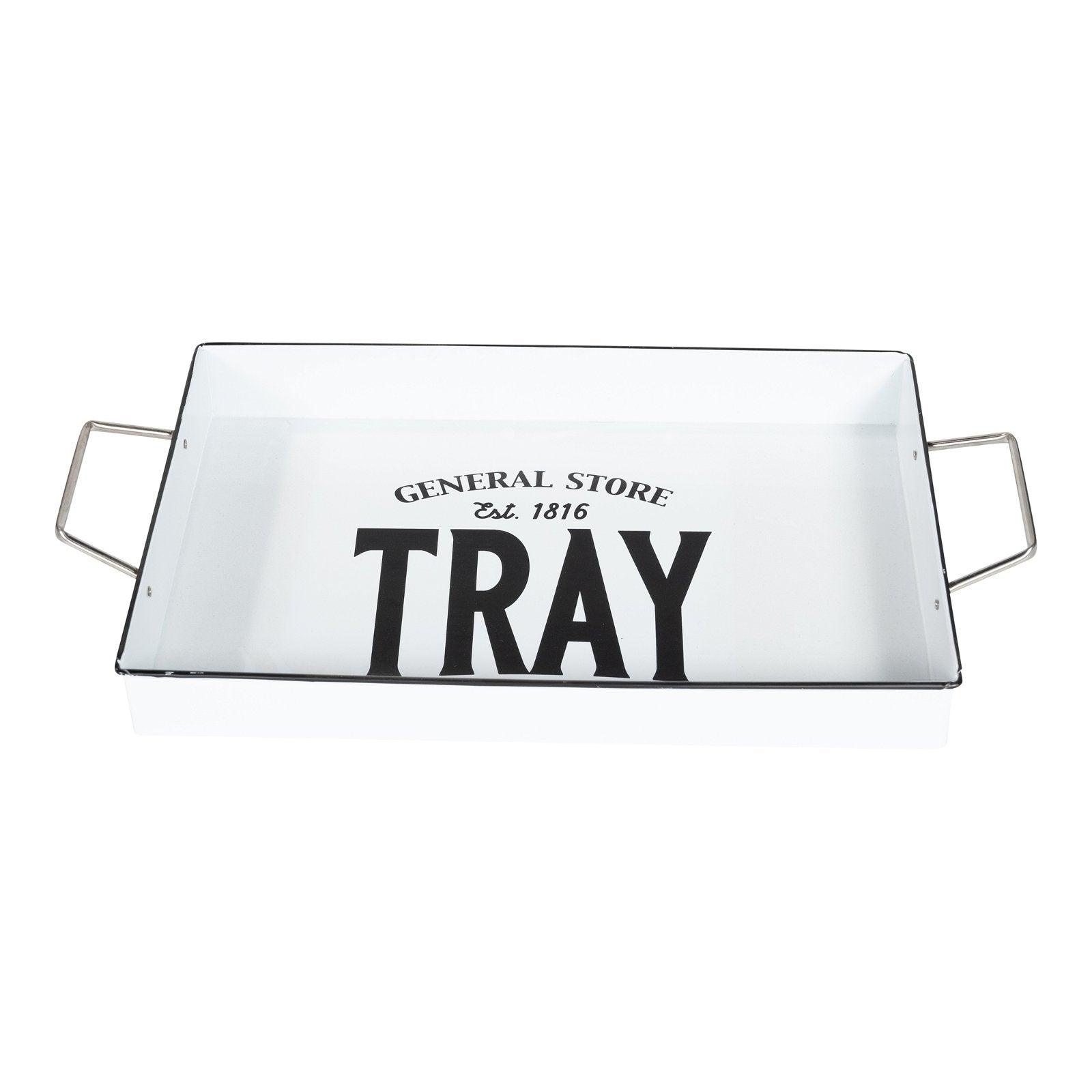 General Store Metal Serving Tray 51x27cm-Trays & Chopping Boards