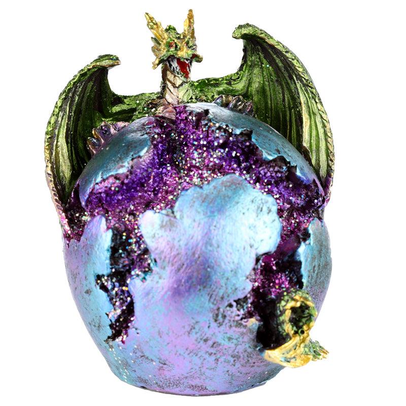 Geode Egg LED Dark Legends Dragon Figurine-