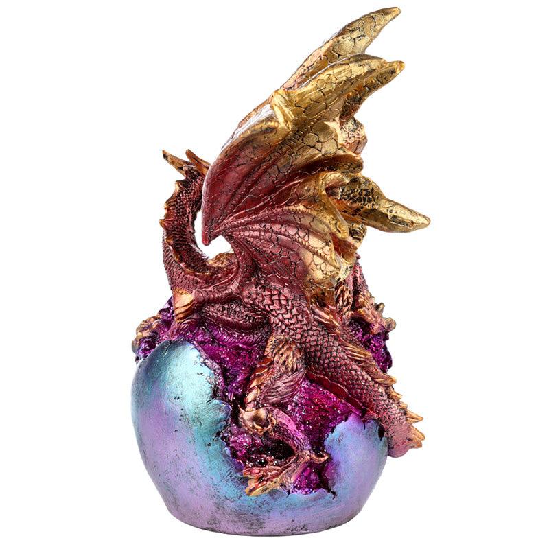 Geode Fire Egg LED Dark Legends Dragon Figurine-