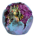 Geode Hatching Egg LED Baby Dragon Figurine-