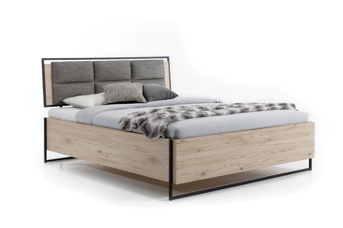 Glass Loft Bed with Storage in 3 Sizes EU Super King [180 x 200cm] Ottoman Bed 