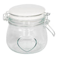 Glass Storage Jar With Heart - Small - £12.99 - Kitchen Storage 