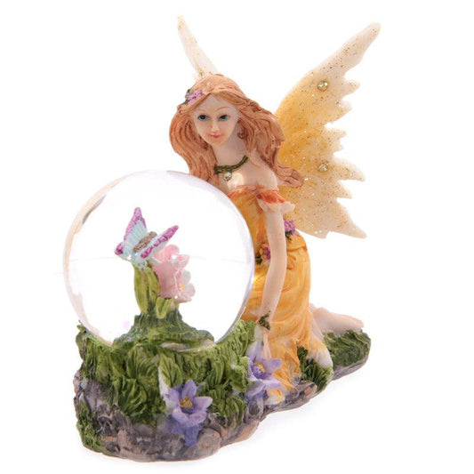 Glitter Flower Fairy Waterball Ornament-