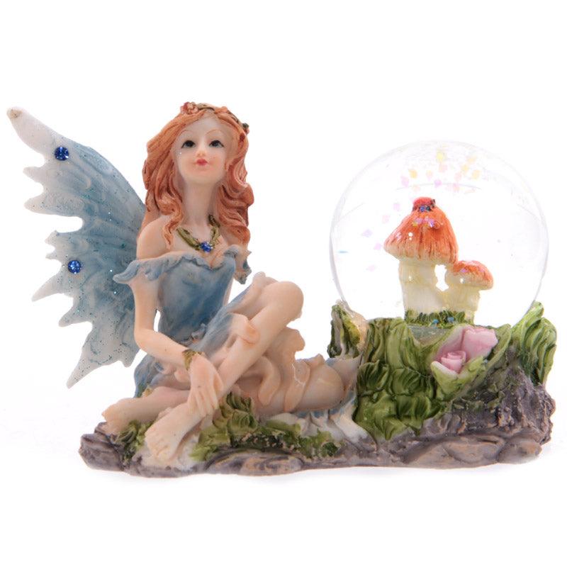 Glitter Flower Fairy Waterball Ornament-