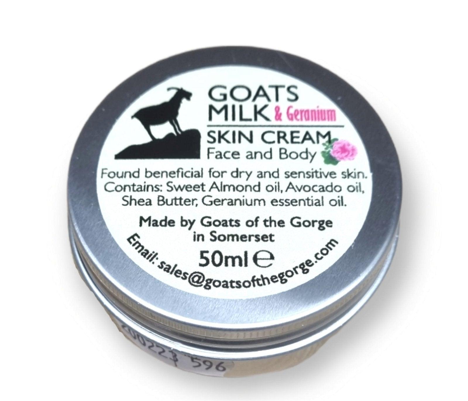 Goats Milk Geranium Skin Cream 50ml - £17.99 - Creams & Lip Balms 