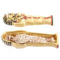 Gold Egyptian Tutankhamen Sarcophagus Trinket Box with Mummy-
