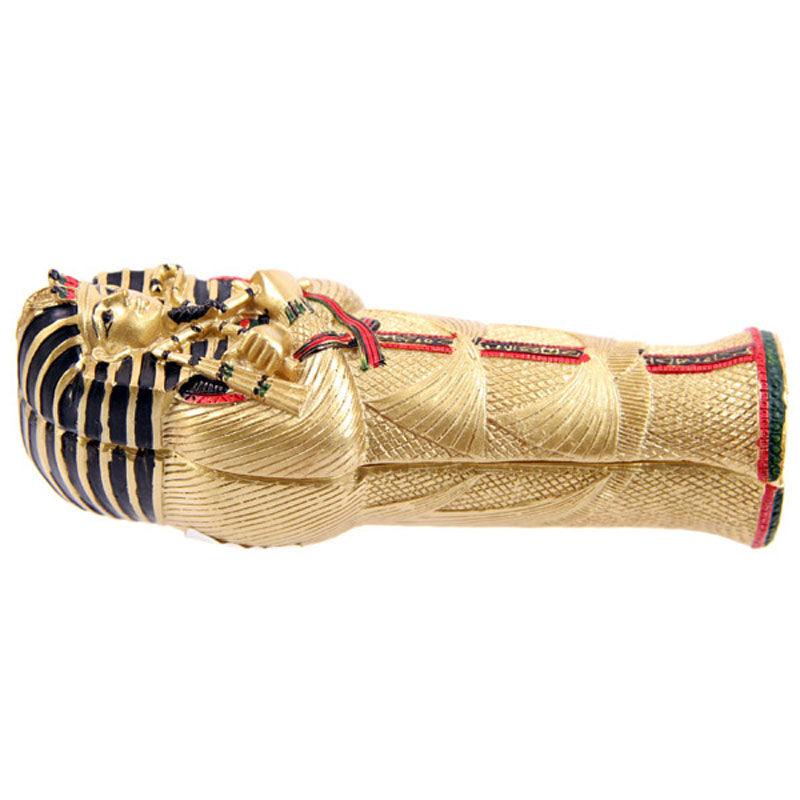 Gold Egyptian Tutankhamen Sarcophagus Trinket Box with Mummy - £9.99 - 