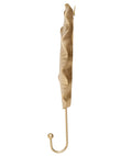 Gold Leaf Wall Hook 27cm-Coat Hooks