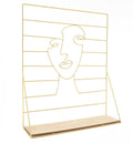 Gold Wire Face Jewellery Hanger-Freestanding Shelving