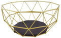 Golden Geometric Style Wire Bowl-Bowls & Plates