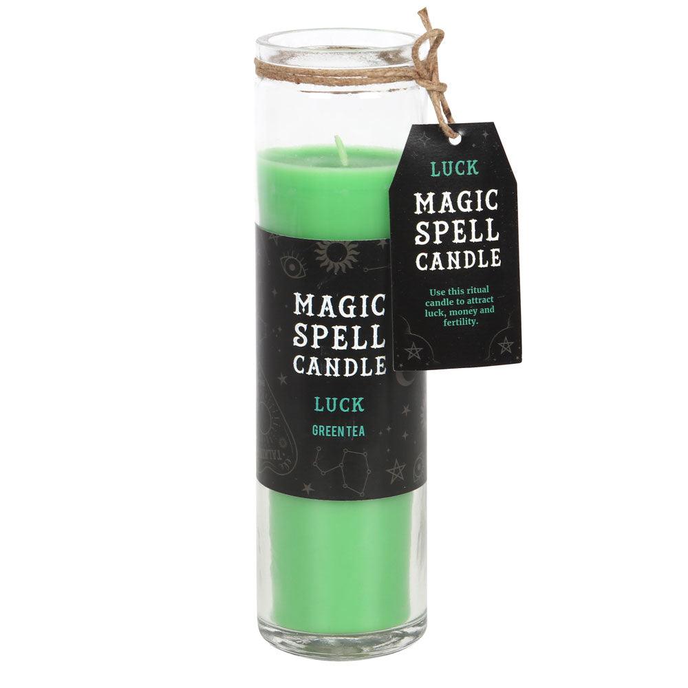 Green Tea 'Luck' Spell Tube Candle - £12.99 - Candles 